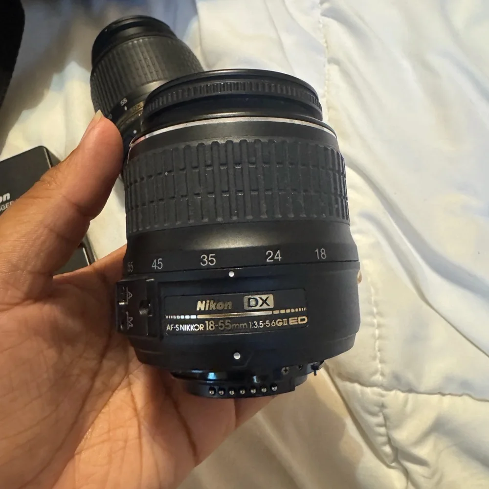 Nikon D3200 Black and Silver DSLR Camera